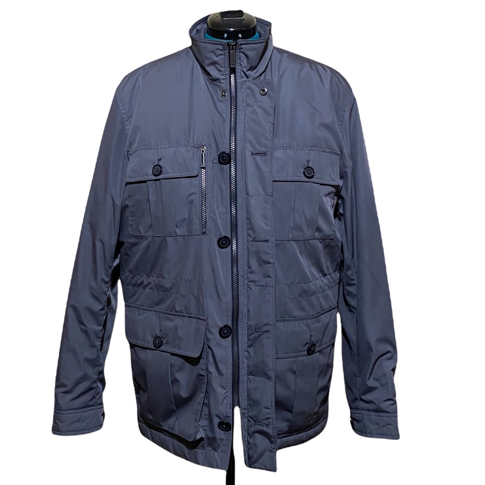 Murano Liquid Smooth Lightweight Mens Coat/jacket Size Large Color Gray